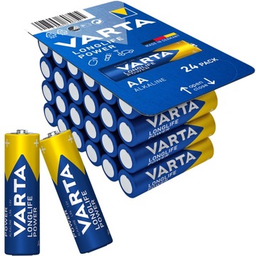 Baterie VARTA AA LR6 R6 LONGLIFE POWER 24 sztuki