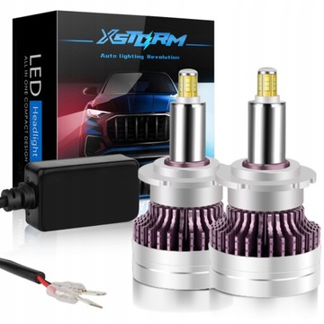 LED D4S ŻARÓWKI XSTORM 160W 360° MOCNE