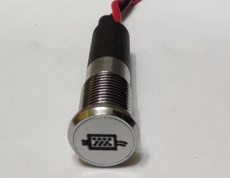 Светодиод 12В, сигнализирующий о включении DPF, серебристый MIX COLOR