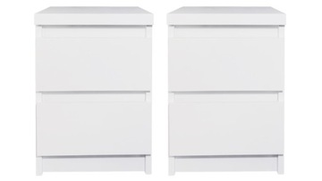 SZAFKA NOCNA ZESTAW 2 SZTUK STOLIK NOCNY 30x30cm