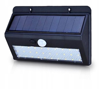LAMPA SOLARNA LED ŚCIENNA CZUJNIK RUCHU HALOGEN