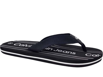 CALVIN KLEIN JEANS FLIP FLOP KLAPKI JAPONKI CZARNE