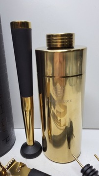 NOWY 12 CZĘŚCIOWY ZESTAW BARMAŃSKI PREMIUM BARDELUXE ZŁOTY GWR