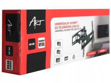КРЕПЛЕНИЕ ДЛЯ LED/ЖК-ТВ 32–70 дюймов, 40 кг AR-89, вертикальная/горизонтальная регулировка, 67–355 мм