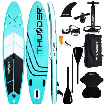 Deska SUP 320CM nadmuchiwana paddle stabilna wiosło zestaw Thunder