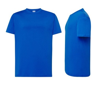 T-SHIRT MĘSKA koszulka bawełniana JHK TSRA-150 niebieska RB r. XL