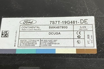 MODUL POHODĚ FORD S-MAX 7S7T19G481DE 2.0L DIESEL 110KW 2013