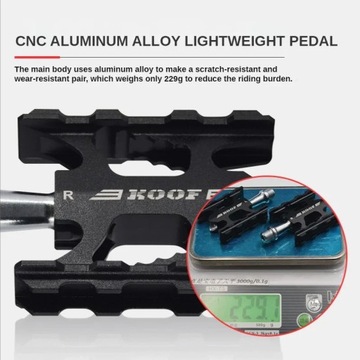 LUNJE Bicycle Pedal Aluminum Alloy Du Bearing MTB Bicycle Pedals for