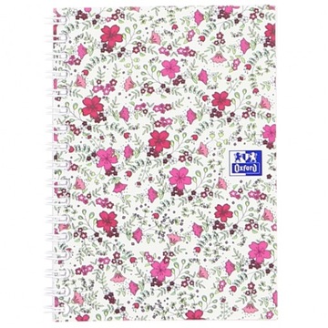 Kołozeszyt Oxford Floral A6 50k, kratka