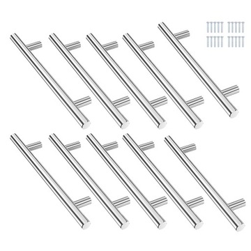 10X UCHWYT MEBLOWY RELINGOWY 96/150MM DO SZAFKI KUCHENNEJ SZUFLADY FRONTÓW