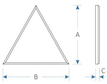 Акустическая панель ТРЕУГОЛЬНИК толщиной 25см. Звукоизоляционная пена толщиной 5 см.
