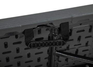 Zestaw Ogrodowy Cateringowy Biesiadny Bankietowy STÓŁ 180cm 2 Ławki grafit