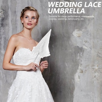 ТОРЖЕСТВЕННЫЕ СВАДЕБНЫЕ ЗОНТЫ С КРАСИВЫМИ КРУЖЕВНЫМИ УЗОРАМИ