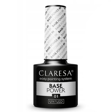 CLARESA BAZA POWER Base do hybryd paznokci #01