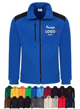POLAR Z HAFTEM LOGO NADRUK NAPIS REKLAMOWY x10