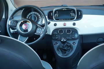 Fiat 500 II Seria 4 1.2 69KM 2017 FIAT 500 LOUNGE 1,2 DACH PANORAMICZNY AUTOMATYCZNA KLIMATYZACJA 2 PARY KÓŁ, zdjęcie 10