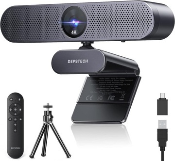 DEPSTECH DW50 4K kamera internetowa AutoFocus 2x Mikrofon ANC 3x ZOOM Pilot