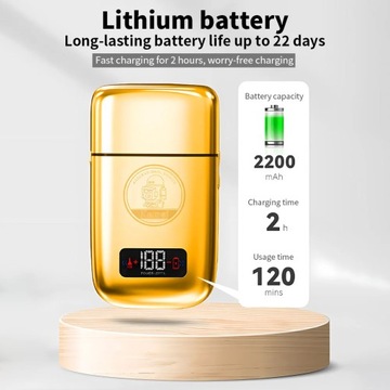 Аккумуляторная электробритва с металлическим корпусом Электробритва для мужчин и бороды