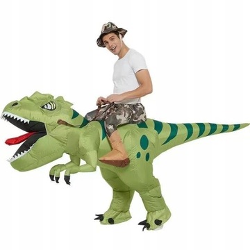 DMUCHANY STRÓJ DINOZAUR T -REX KOSTIUM Dorosłych