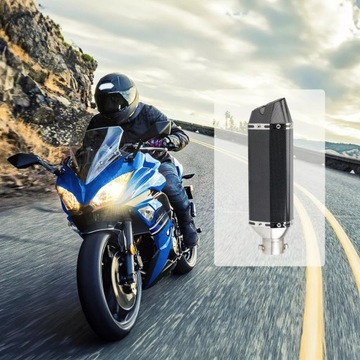 ГЛУШИТЕЛЬ МОТОЦИКЛА УНИВЕРСАЛЬНАЯ НАКЛЕЙКА УГЛЕРОДНО-ТИТАНОВЫЙ Насадка на выхлопную систему XGETOP