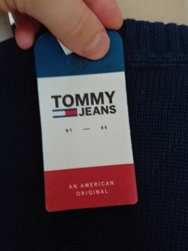 TOMMY HILFIGER SWETER MĘSKI ROZM. XL BAWEŁNA