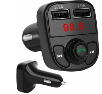 FM-ПЕРЕДАТЧИК BLUETOOTH АВТОМОБИЛЬНОЕ ЗАРЯДНОЕ УСТРОЙСТВО MP3 SD 2xUSB ЖК-ДИСПЛЕЙ