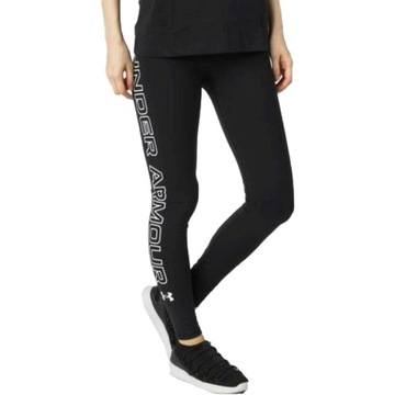 ЧЕРНЫЕ ЖЕНСКИЕ ЛЕГИНСЫ ДЛЯ ФИТНЕСА UNDER ARMOUR