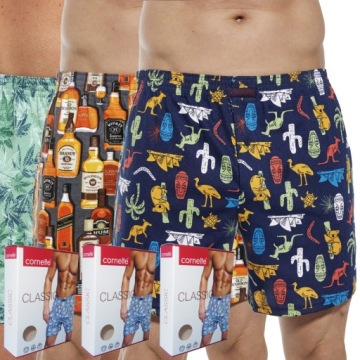 CORNETTE bokserki CLASSIC luźne szorty 3 pak 3 szt