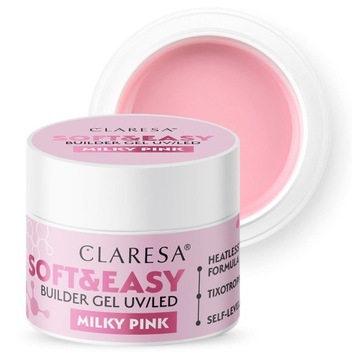 CLARESA SOFT & EASY СТРОИТЕЛЬНЫЙ ГЕЛЬ С ТИКСОТРОПНЫМ ЦВЕТОМ НА ВЫБОР 12 г