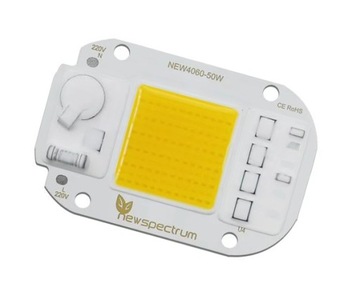 LED COB 50W 220V-230V Biała ciepła 3000K + Pasta