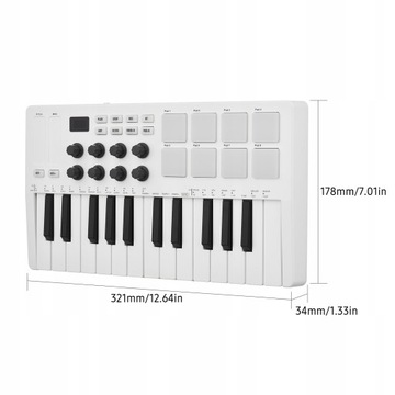 M-VAVE 25-клавишная MIDI-клавиатура управления