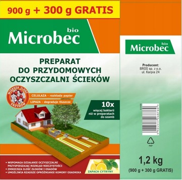 МИКРОБЕК УЛЬТРА БАКТЕРИИ ДЛЯ СТОЧНЫХ ВОД 1кг+200г БЕСПЛАТНО