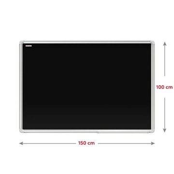 Магнитная доска 150х100 см - черная