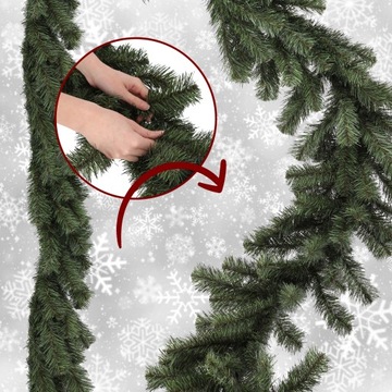 ГИРЛАНДА РОЖДЕСТВЕНСКОЙ ЕЛКИ 260 СМ, ЗЕЛЕНАЯ