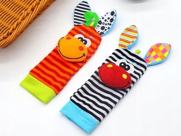 ДЕТСКИЕ ПОГРЕМКИ ПОГРЕМКИ НАРУЧКИ НОСОЧКИ 4 шт.