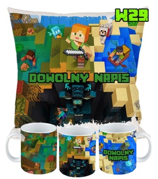 НАБОР КРУЖКИ ПОДУШКА ДЛЯ MINECRAFT CREEPER PLAYER ПОДАРОК ​​НА ДЕНЬ РОЖДЕНИЯ