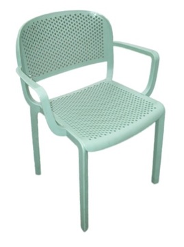 KRZESŁA OGRODOWE, KUCHENNE, PEDRALI DOME 266 ZIELONY-ANTI-UV, ANTISTATIC