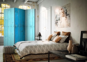 Экран из 3 частей - голубые доски