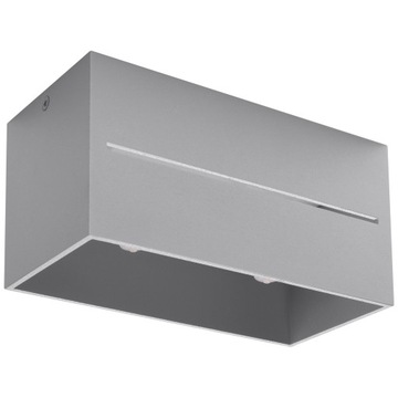 Downlight LOBO szary 2P ze szczeliną loft modern