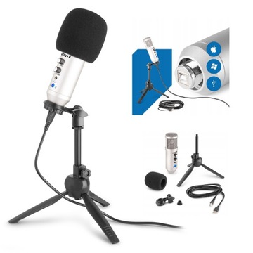 Mikrofon GAMINGOWY USB do KOMPUTERA VONYX+ statyw