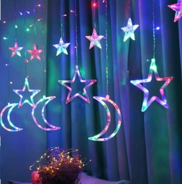 СВЕТОДИОДНАЯ РОЖДЕСТВЕНСКАЯ ГИРЛЯНДИЯ RGB ДЛИННАЯ 400см RGB ДЛЯ ОКНА БАЛКОНА