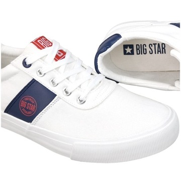 Trampki białe męskie Big Star Styl Komfort Klasyka buty JJ174253 42