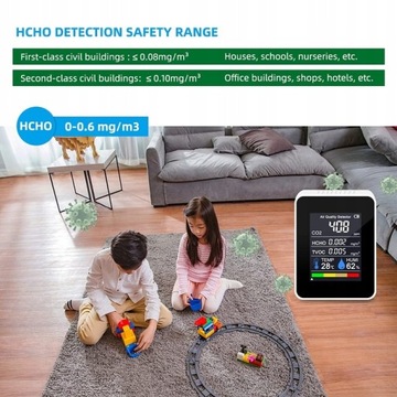 CO2/HCHO/TVOC/TEMP/HUMI ИЗМЕРИТЕЛЬ КАЧЕСТВА ВОЗДУХА