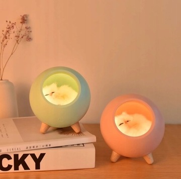 Kreatywny ładny domek dla kota LED lampka nocna 1