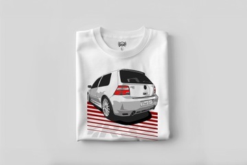 T-shirt koszulka z nadrukiem dla fana VW Golf 4 R32 mk4