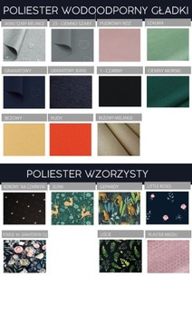 ZIMOWY Wodoodporny śpiworek do wózka - KOLORY