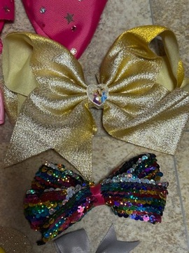 ЦВЕТНЫЕ ЛАНТЫ JoJo SIWA BOWS 6 ШТ. STAR FROZEN STARS