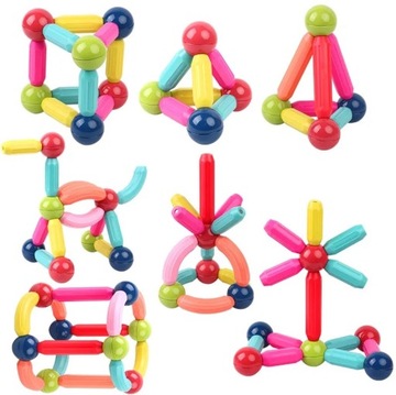 ОБРАЗОВАТЕЛЬНЫЕ МАГНИТНЫЕ БЛОКИ НАБОР БОЛЬШИХ МАГНИТНЫХ ПАЛОЧЕК XXL