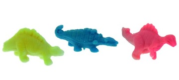 KOLOROWE GWIAZDKI ŚWIECĄCE W NOCY dinozaury kplet