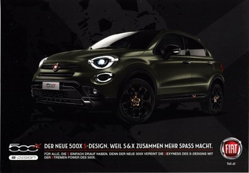 Fiat 500 X S-Design prospekt mod. 2019 Austria